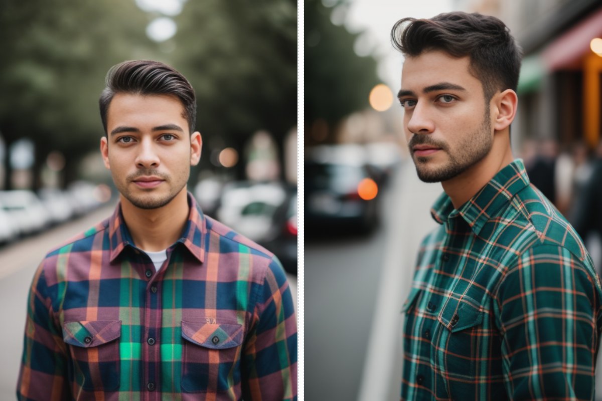 two casual headshot example photography