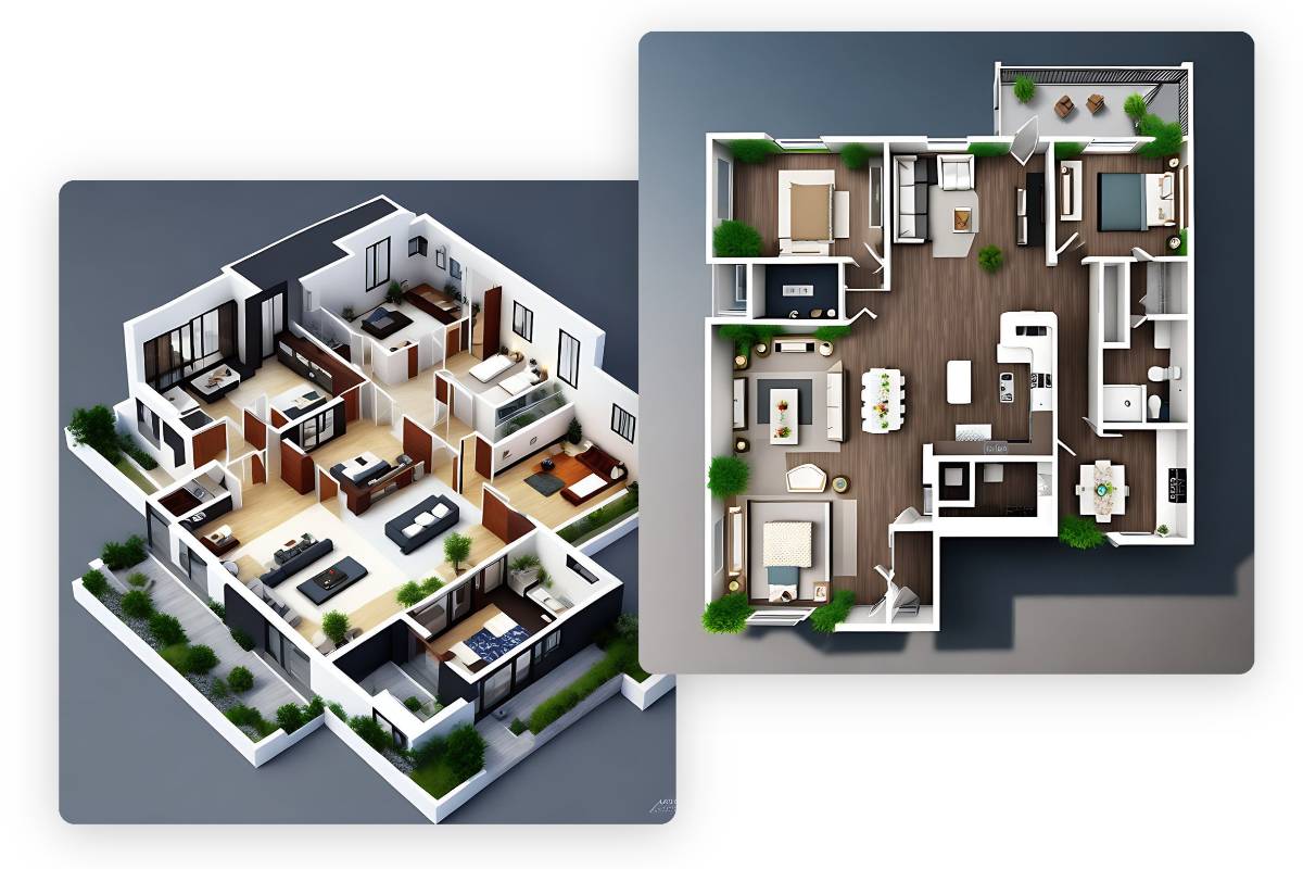 3d Architectural Drawing Plan