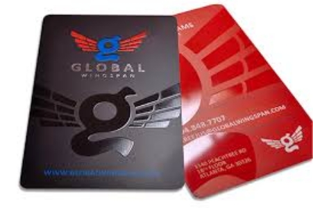 two spots uv coating business cards