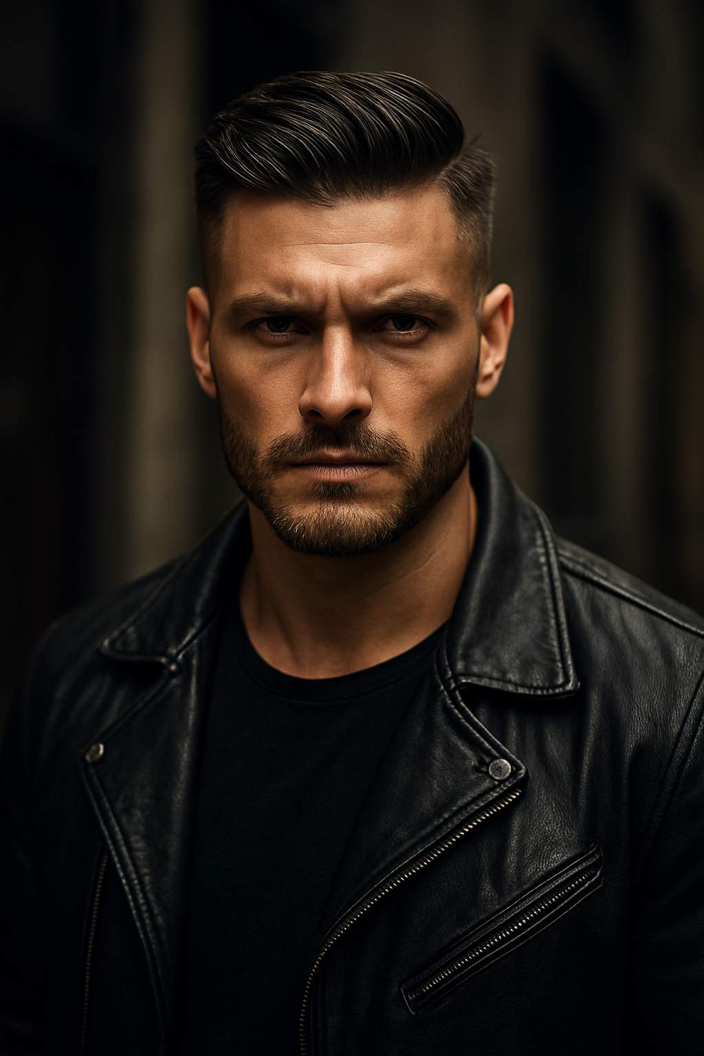 un homme cool avec une coiffure homme moderne Undercut