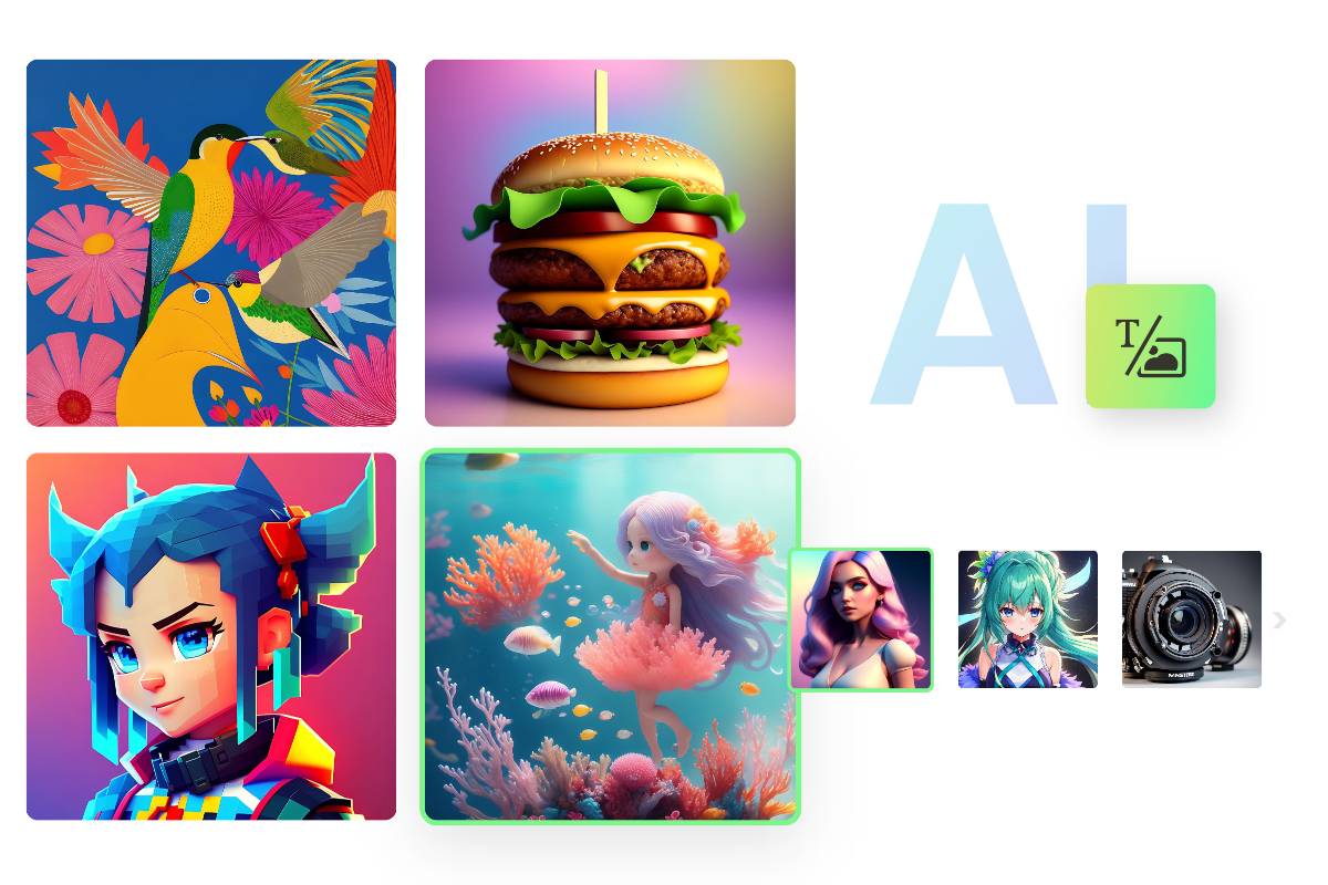various AI Illustrations from fotor