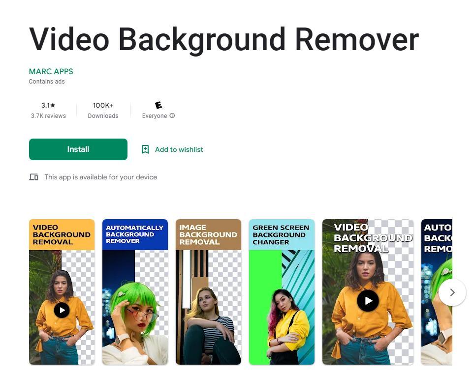video background remover