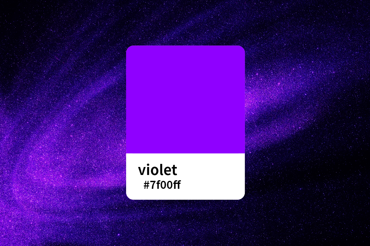 violet color and its hex code