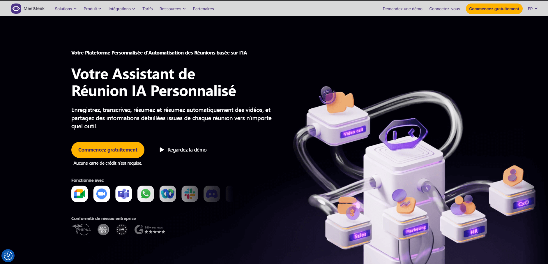 votre assistant de reunion ia personnalise dans meetgeek