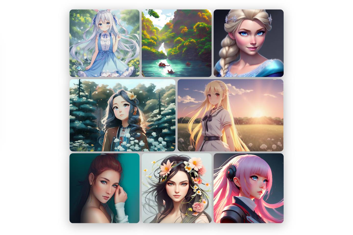 8 ai art works made by ai art generator