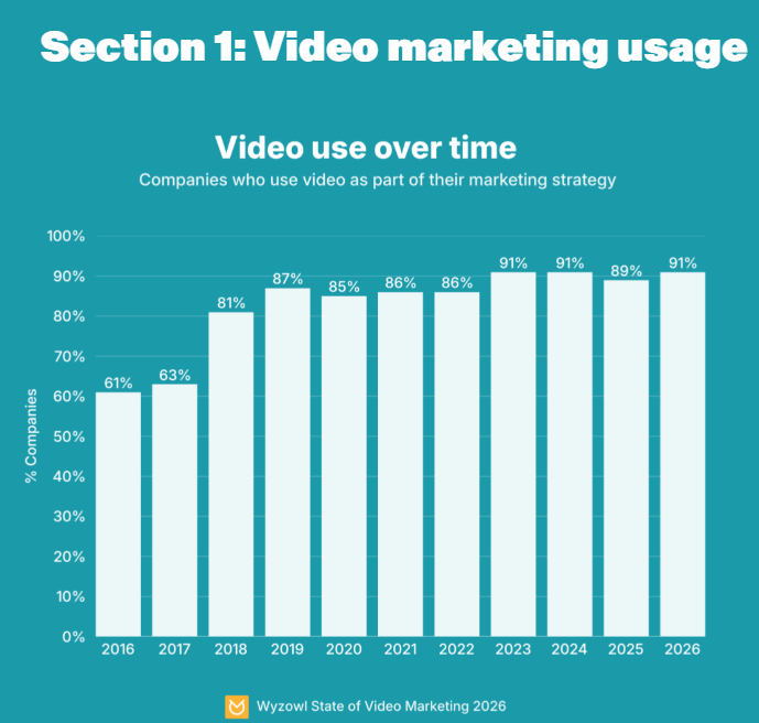 wyzowl survey of video use in marketing