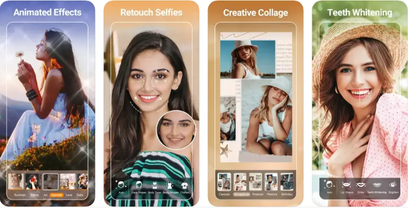 Use the teenage filter in Youcam Makeup