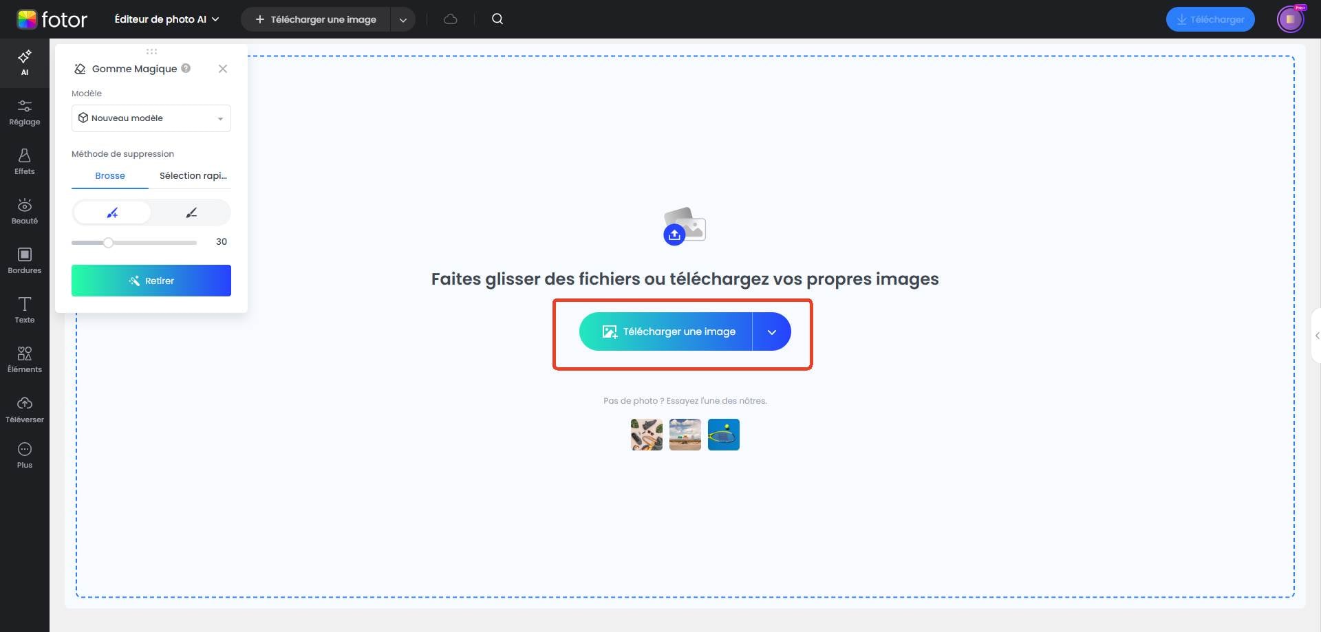étape 1 importer une image pour commencer à supprimer une personne sur une photo