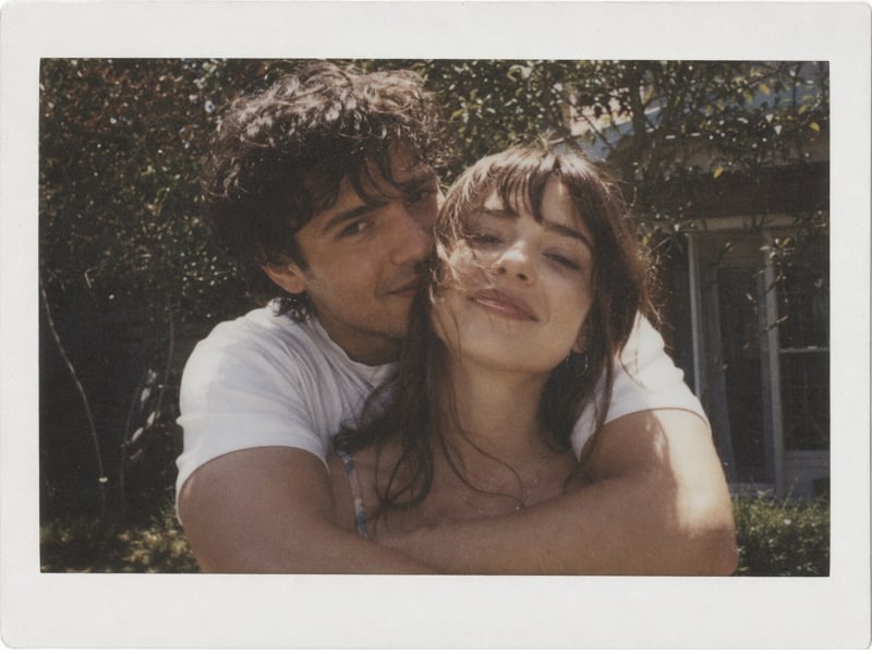 A Polariod couple photo generated by Fotor AI couple photo maker free online