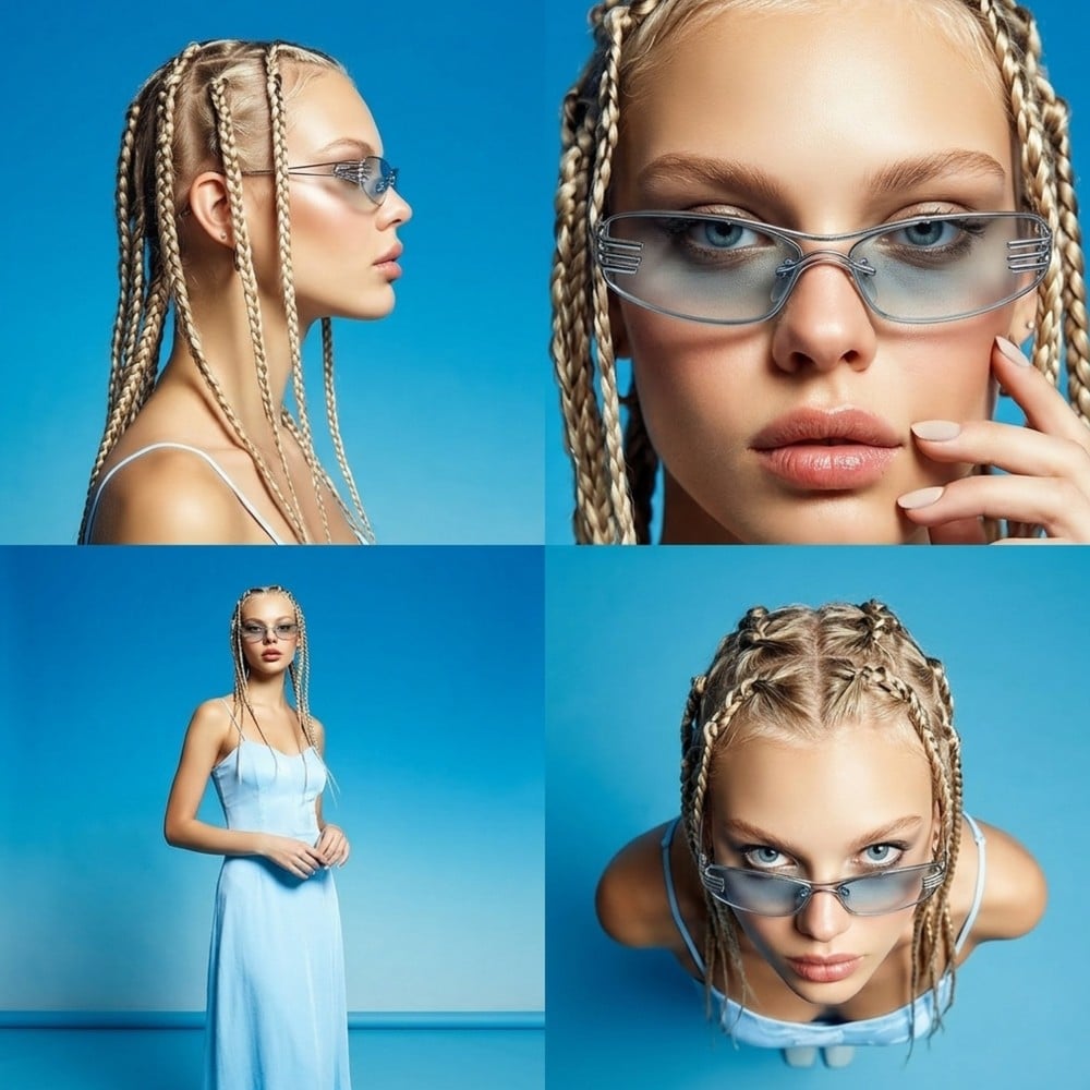 A multi angle model image generated by Nano Banana 2