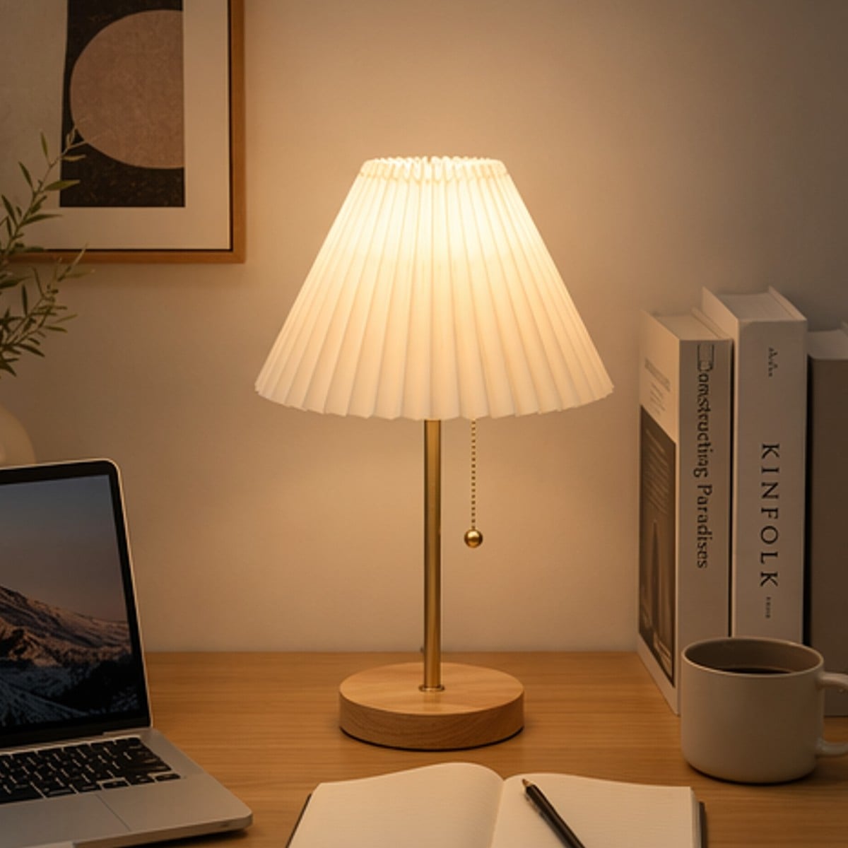 A table lamp image in a lifestyle scene