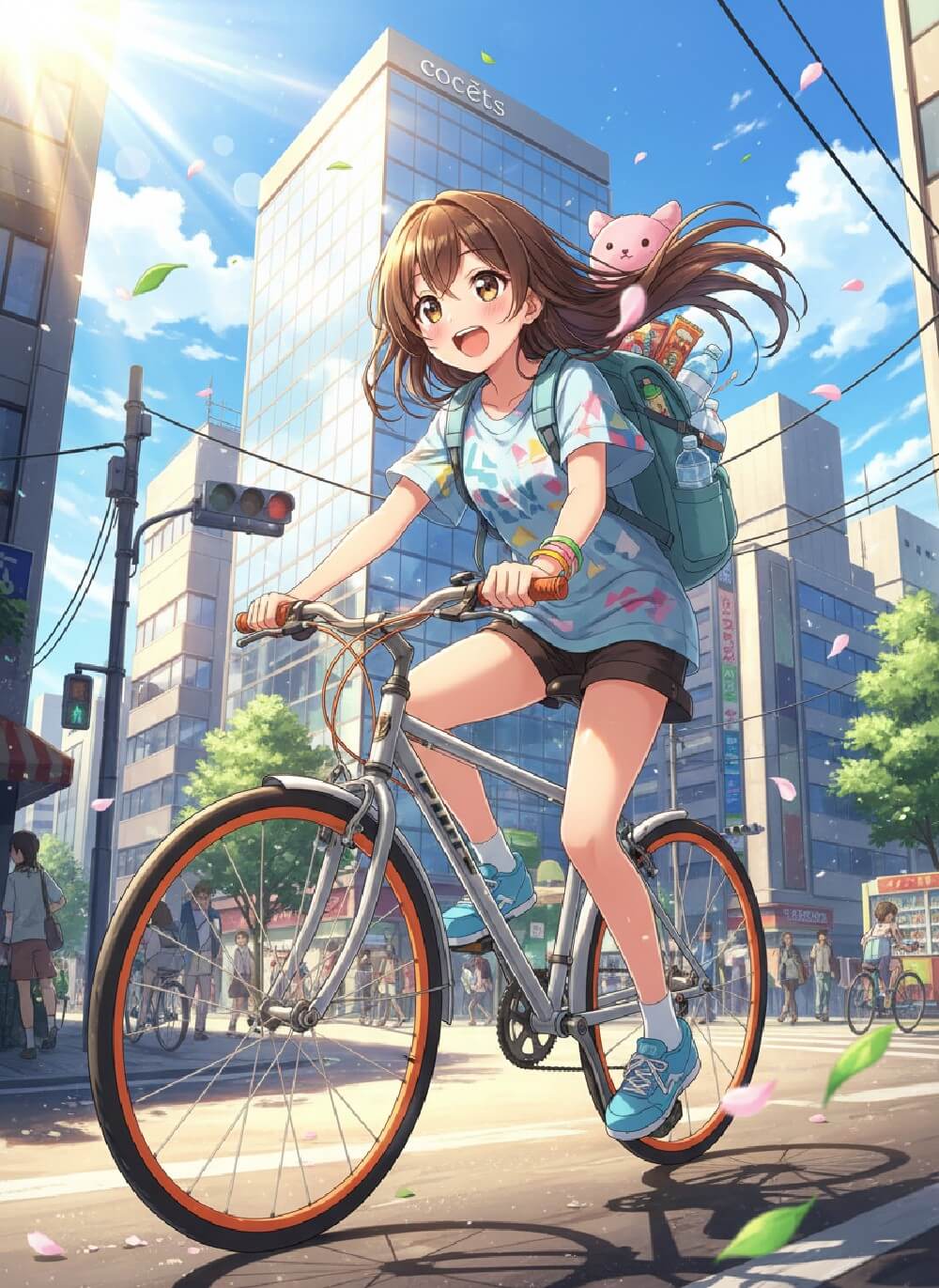 AI book illustration sample in anime style