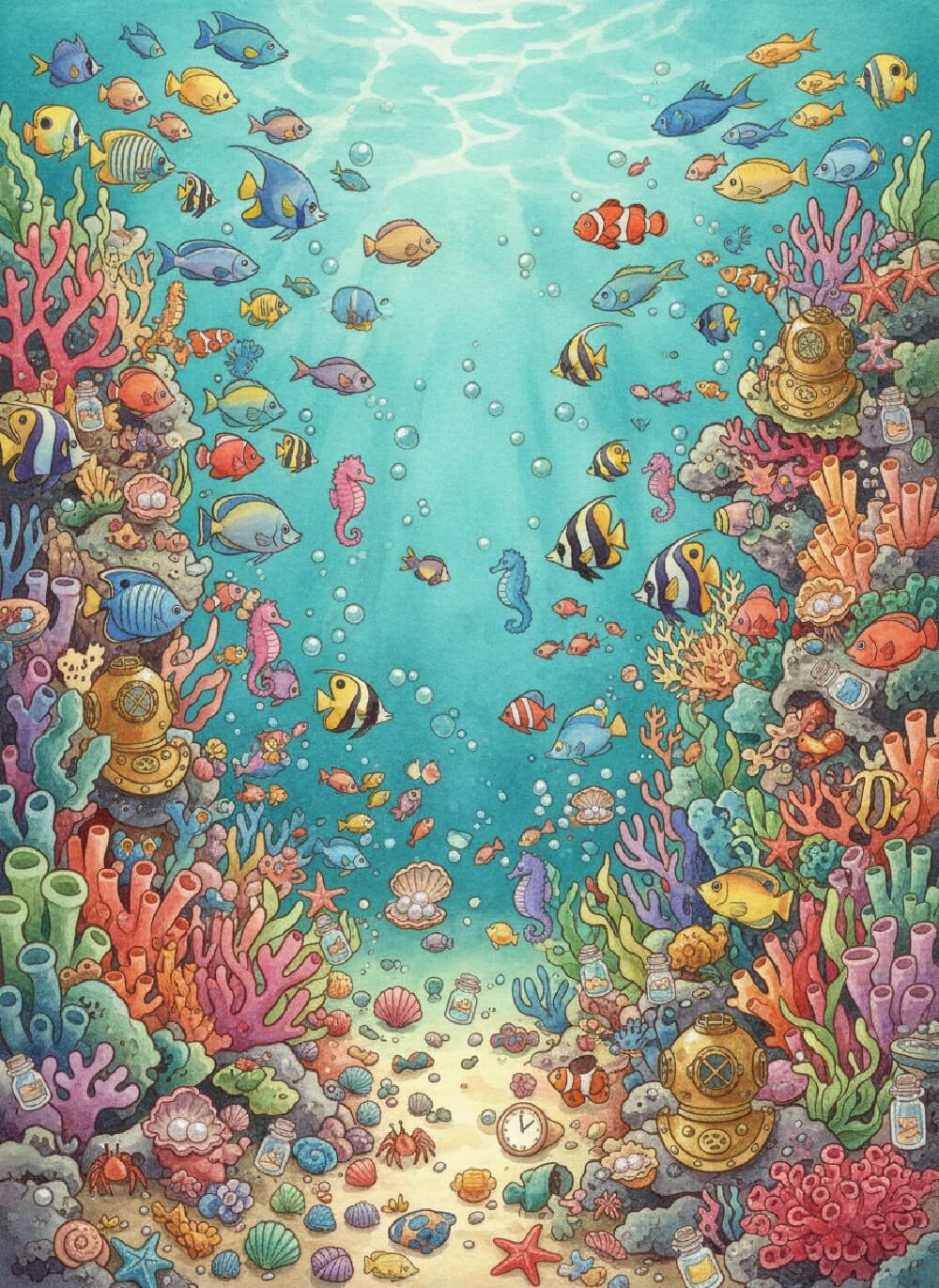 AI book illustration sample in cartoon style generated by fotor