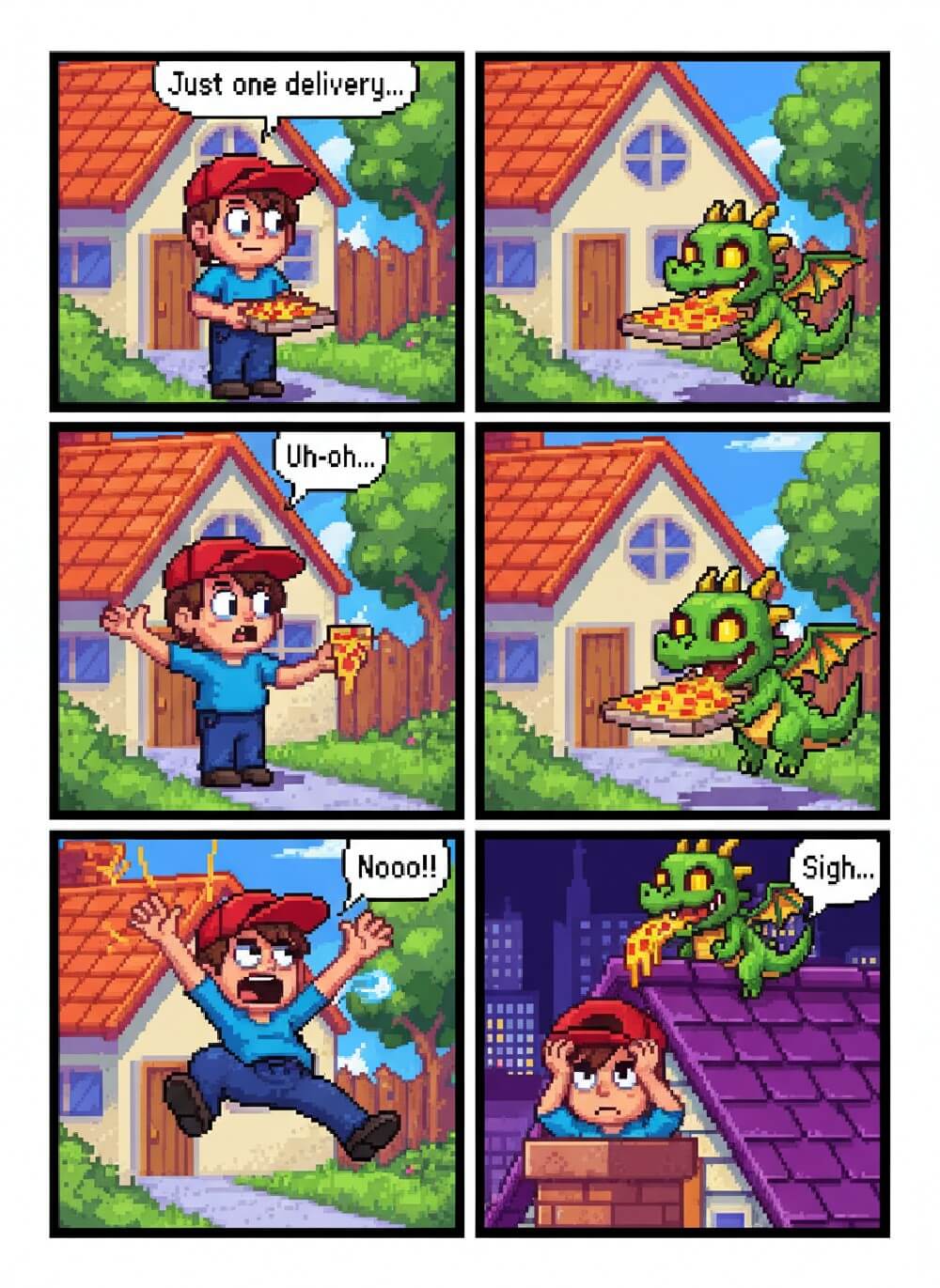 AI comic book illustration sample generated by Fotor