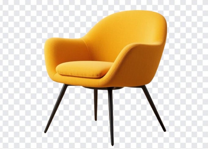 Chair image with background removed using Fotor photo background remover