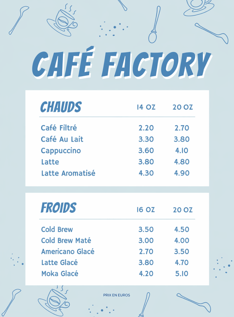 Créer un menu de café avec l IA gratuitement 2