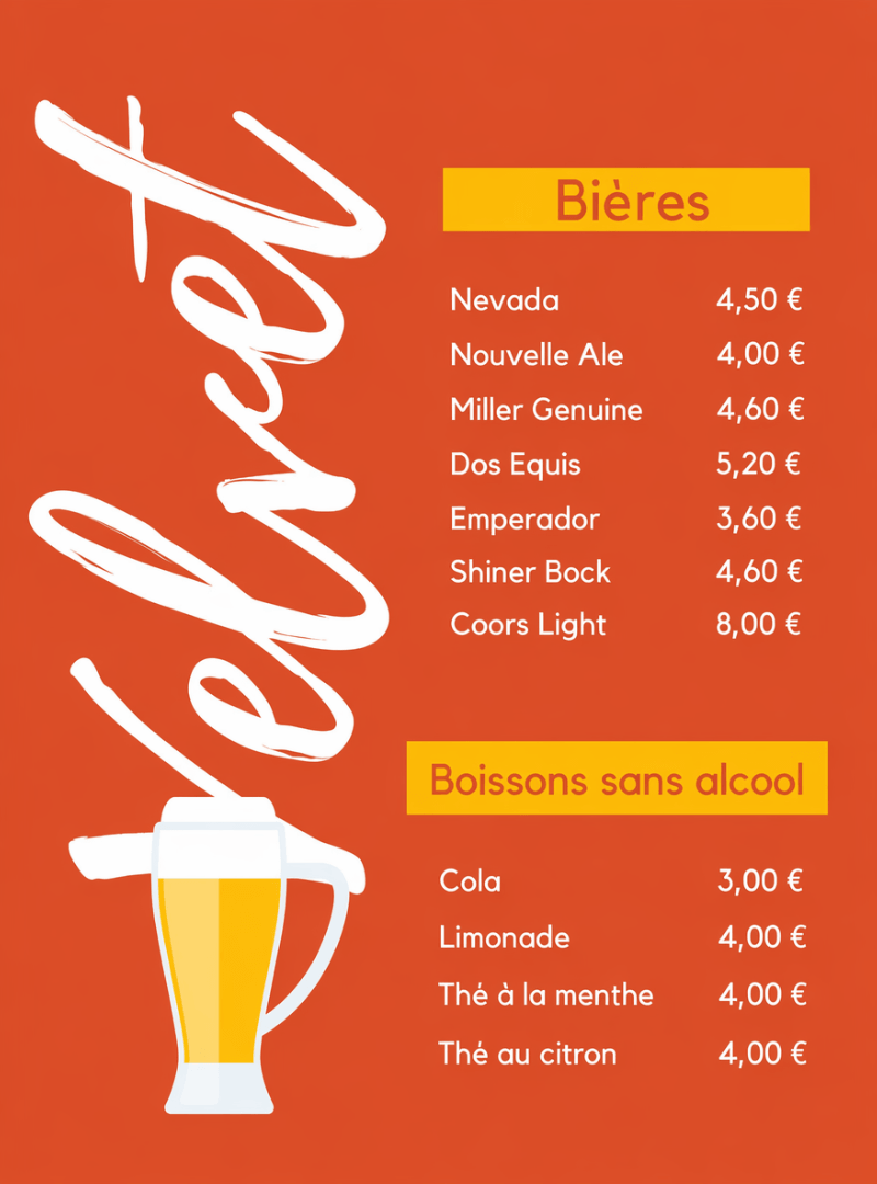 Créer une menu de bar en ligne 4