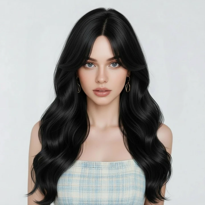 Curtain Bangs with Layers