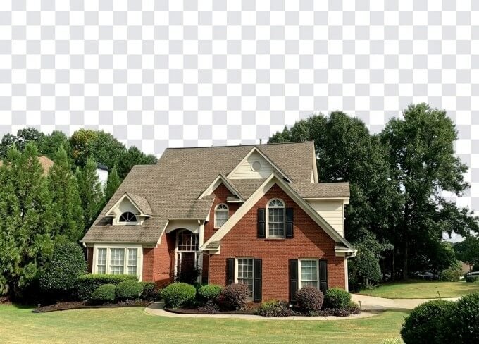 House image with background removed using AI background remover