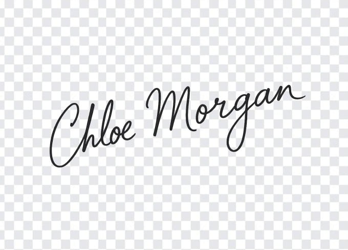 Signature extracted with transparent background using Fotor AI background eraser