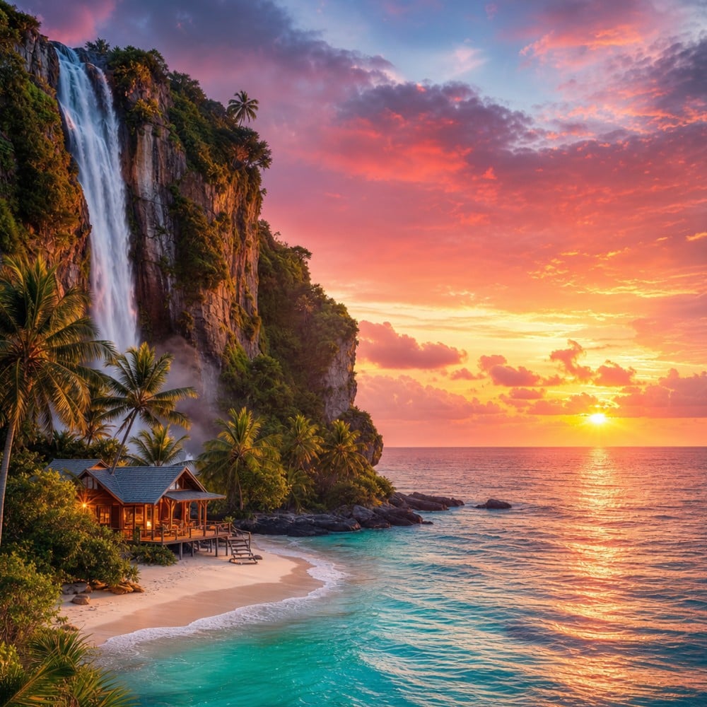 Use GPT Image 2 to generate a stunning tropical landscape