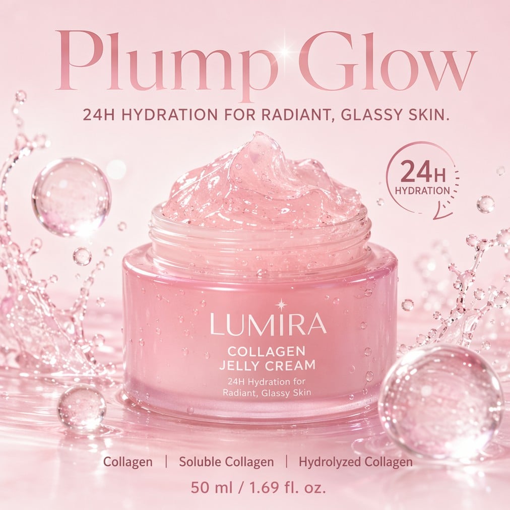 Use GPT image 2 to generate a pink skincare product poster