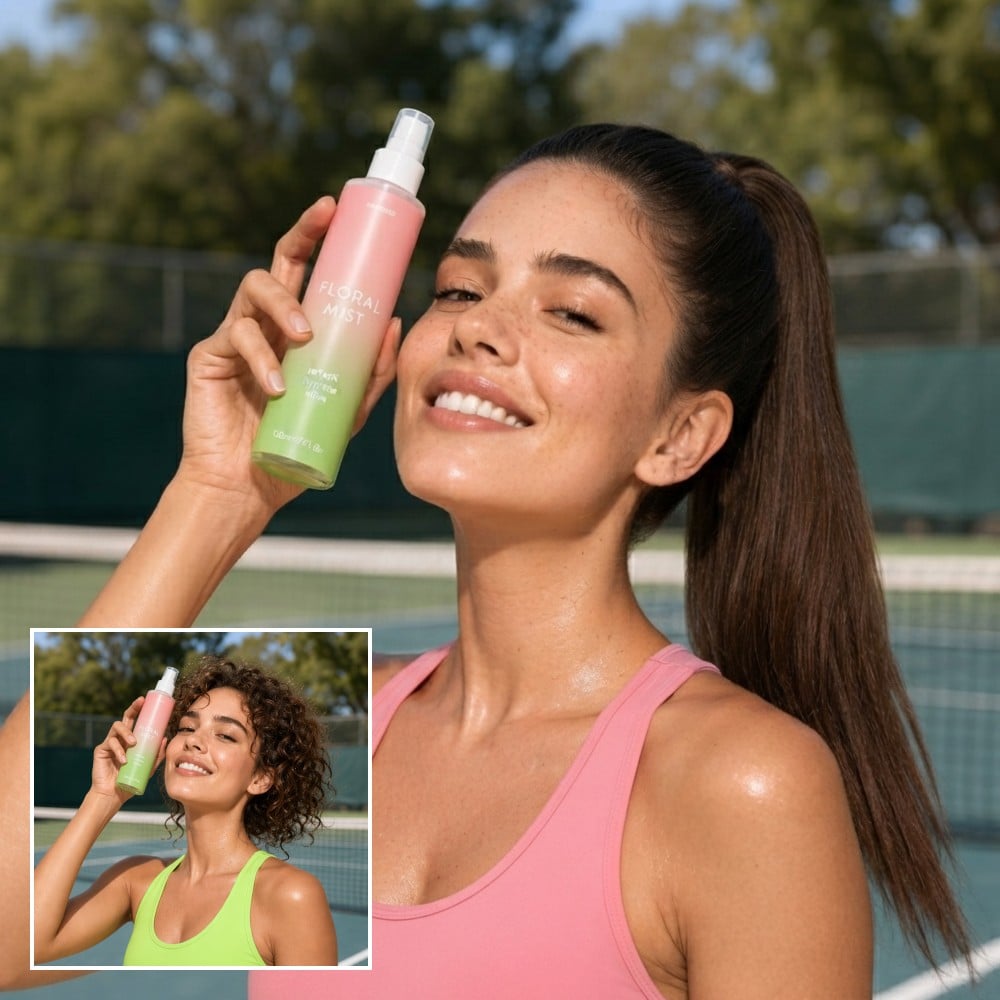 Use Nano Banana 2 Lite to change the hairstyle and cloth color of the woman