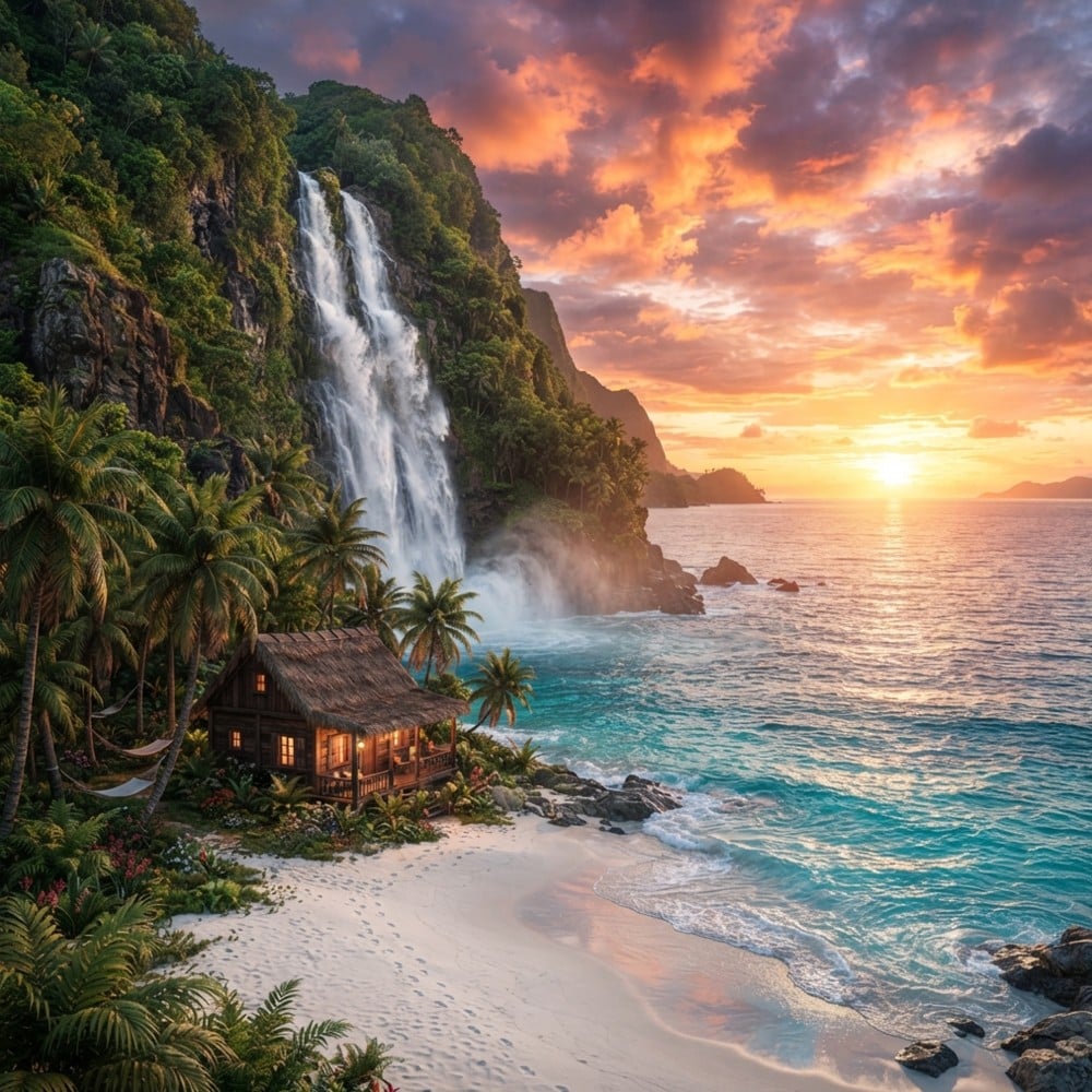 Use Nano Banana 2 Lite to generate a stunning tropical landscape