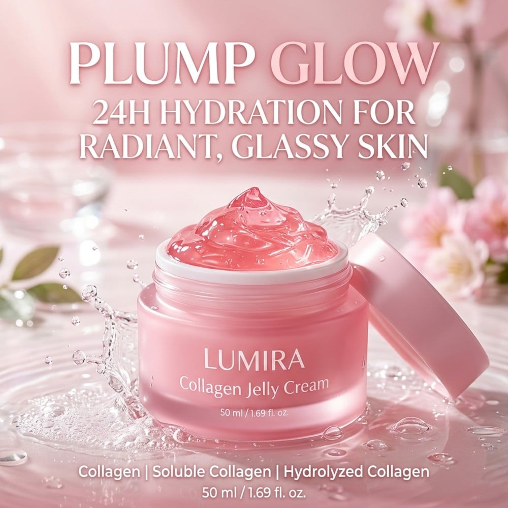 Use nano banana 2 to generate a pink skincare product poster