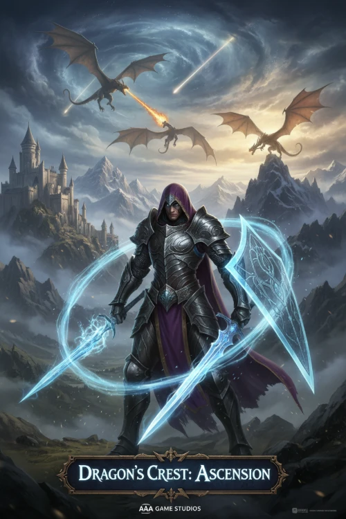 Video Game Poster featuring Drangons Crest Ascension