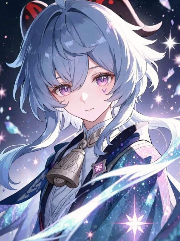 판타지 애니메이션 스타일의 여성 이미지