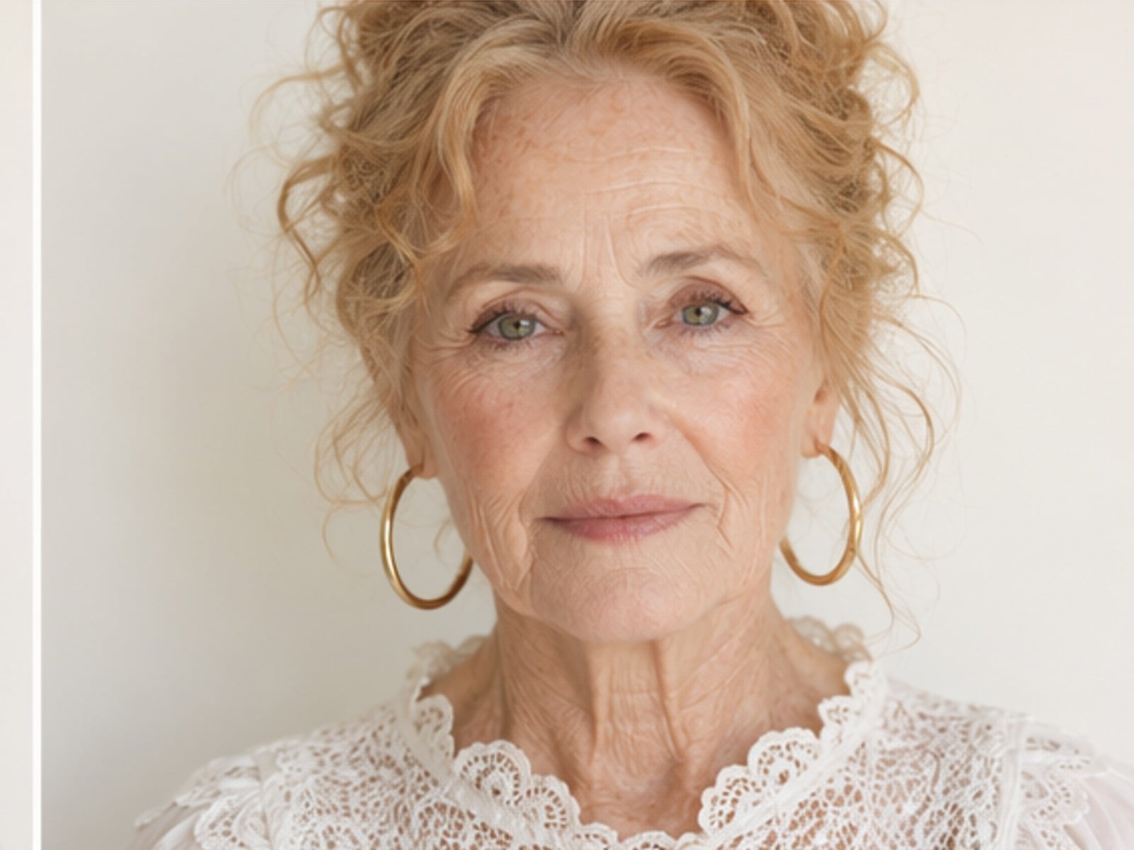 A girl in elderly phase