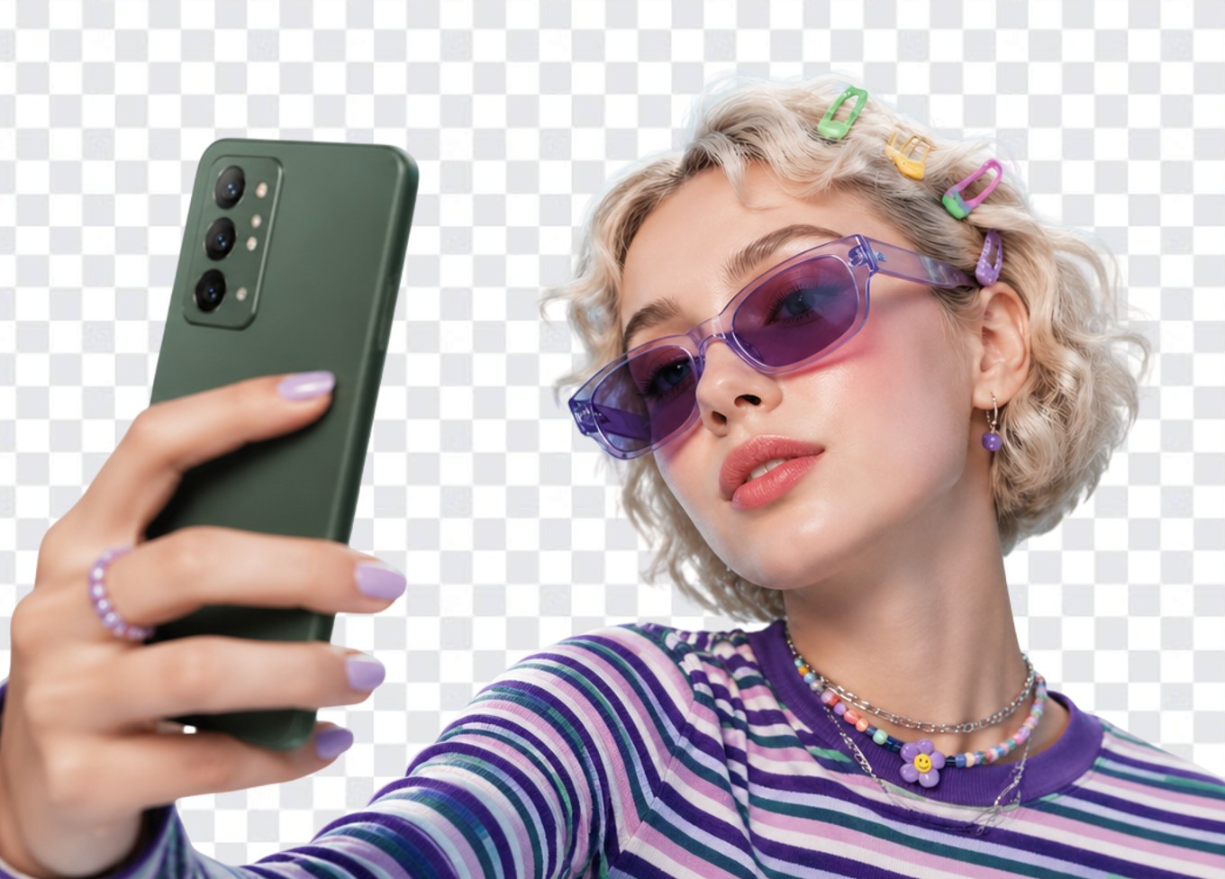 A girl portrait transparent background image