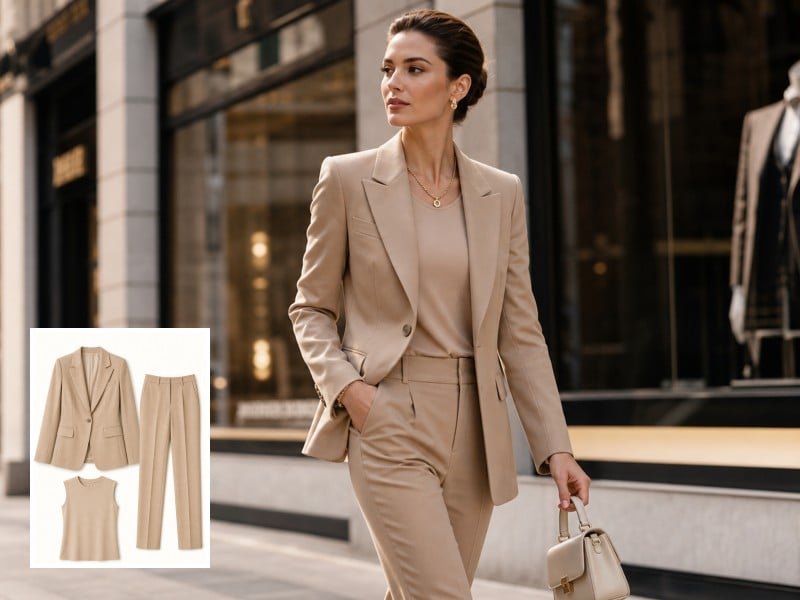 Change girl clothes to business suit