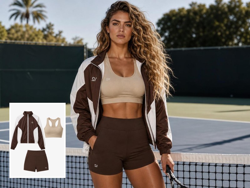Change girl clothes to sportwear
