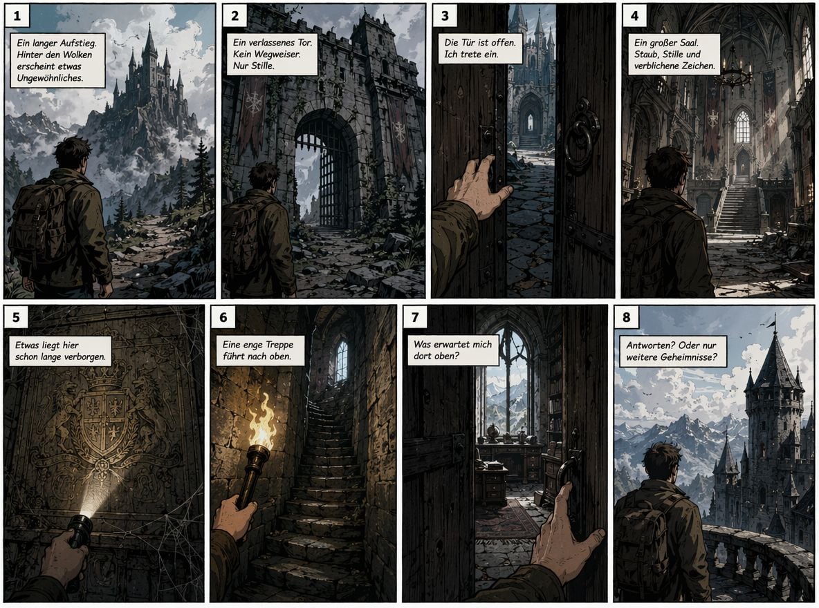 Comic stil storyboard vorlage