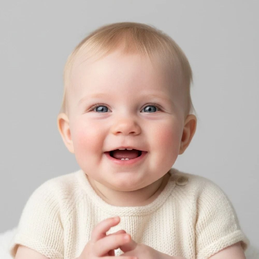 Ein baby mit weisser hautfarbe