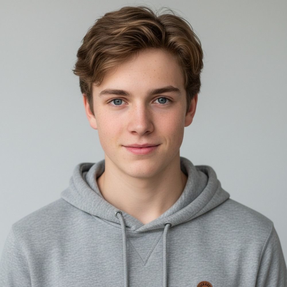 Ein europäischer junge