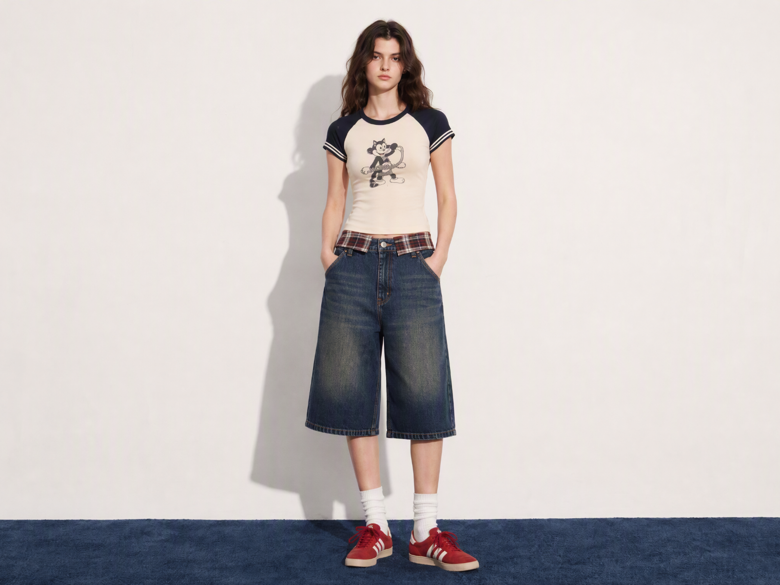 Girl virtual try on clothes in slim fit size