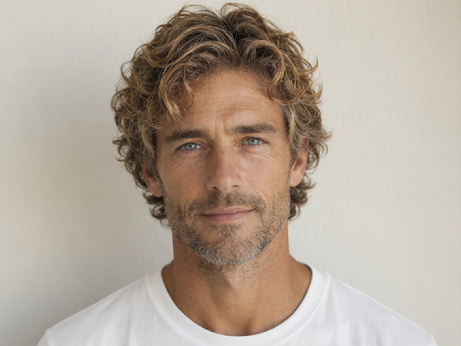 Golden haired man in adult phase