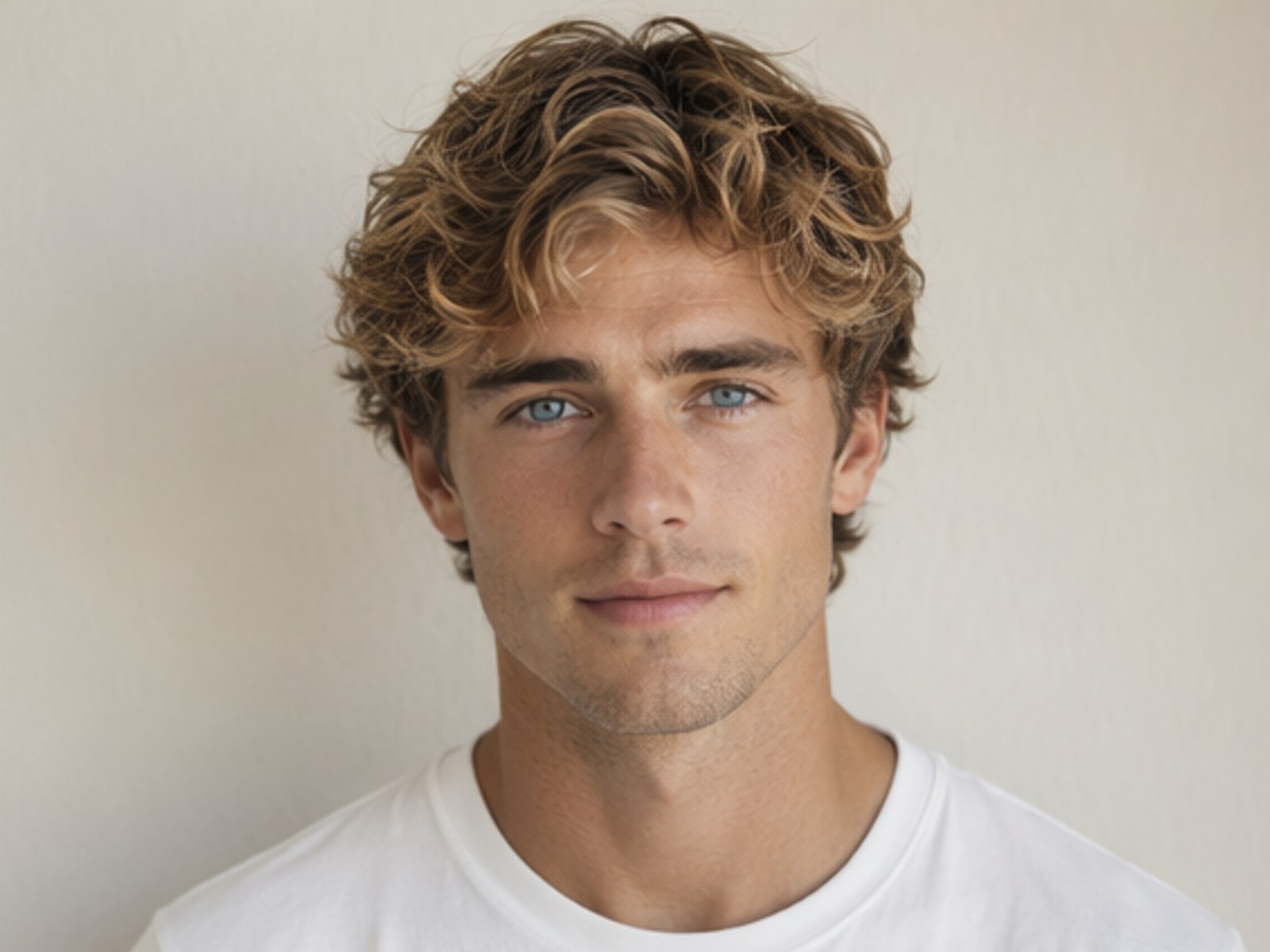 Golden haired man in teenage phase