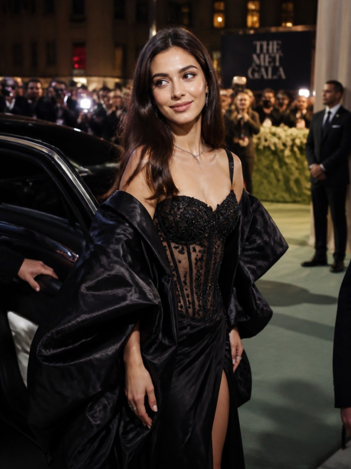 Luxury night entrance