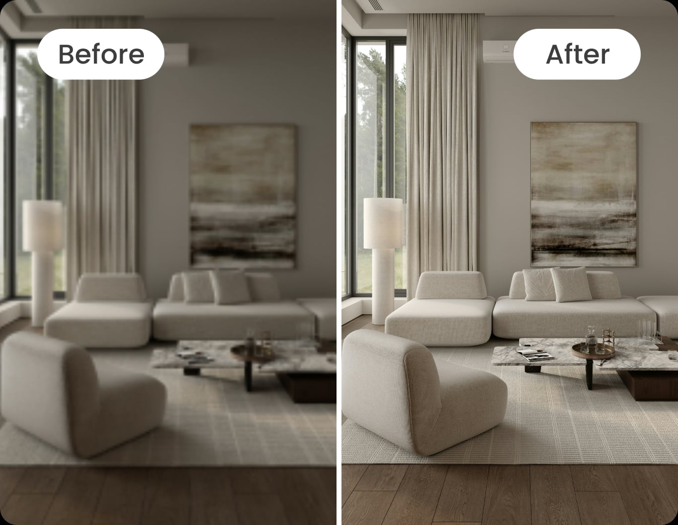 Photo upscaler feature