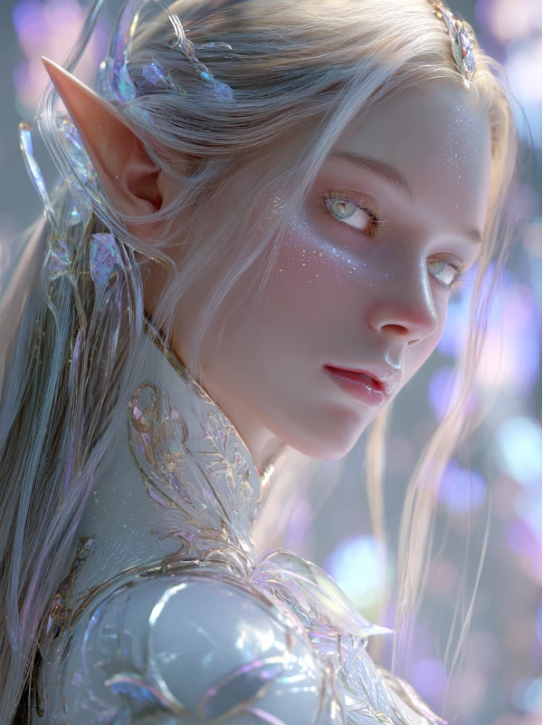 Virtual portrait of an elf