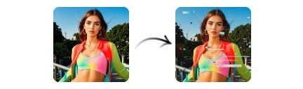 Before and after comparison of using glitch filter