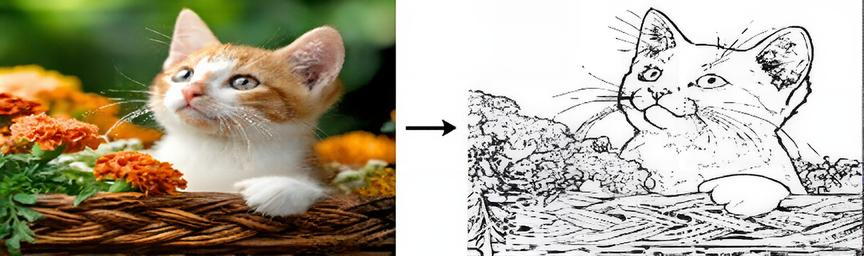 Bild in Ausmalbild umwandlen mit Fotor mobil