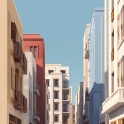 Miniature des bâtiments au long des rues