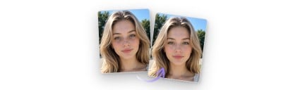 Remove dark circles from photo online for free
