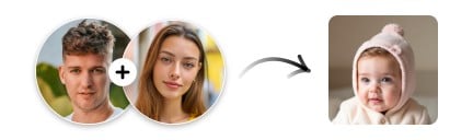 FotorのAI子供の顔予想サイトを使って、リアルな赤ちゃんの顔画像を作成しましょう