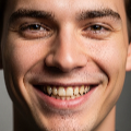 A smiling boy with yellow teeth thumbnail